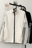 双面穿外套男士秋季港风日系格子夹克春秋装痞帅上衣服JK350P50，男装夹克，星座1013-2
