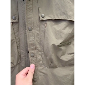 外穿简约秋冬休闲风长袖翻领化纤有防风涤纶否男缉明线JK6571P80图片