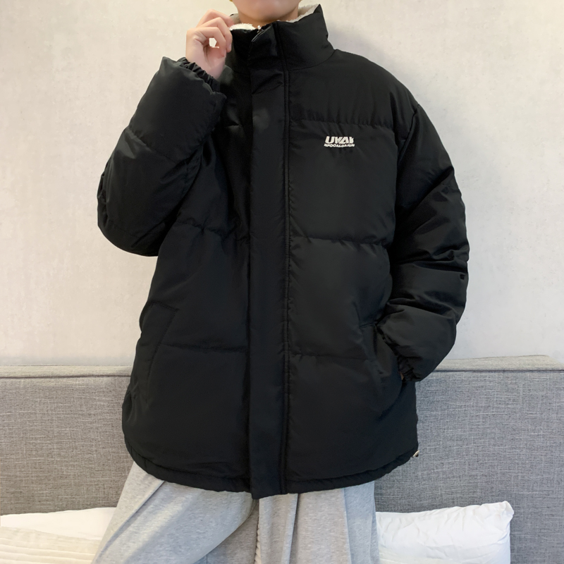 冬季青少年港风男士棉衣外套宽松休闲两面穿面包服棉服MY881，男装棉衣，星座1013-2