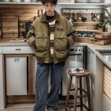 秋季潮牌立领运动夹克男女美式复古休闲宽松工装外套JK733P68,男装夹克,星座1013-2, 秋季潮牌立领运动夹克男女美式复古休闲宽松工装外套JK733P68,男装夹克,星座1013-2,