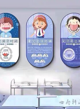 牙科医院诊室文化宣传广告墙装饰画口腔诊所牙齿种植矫正美牙挂画