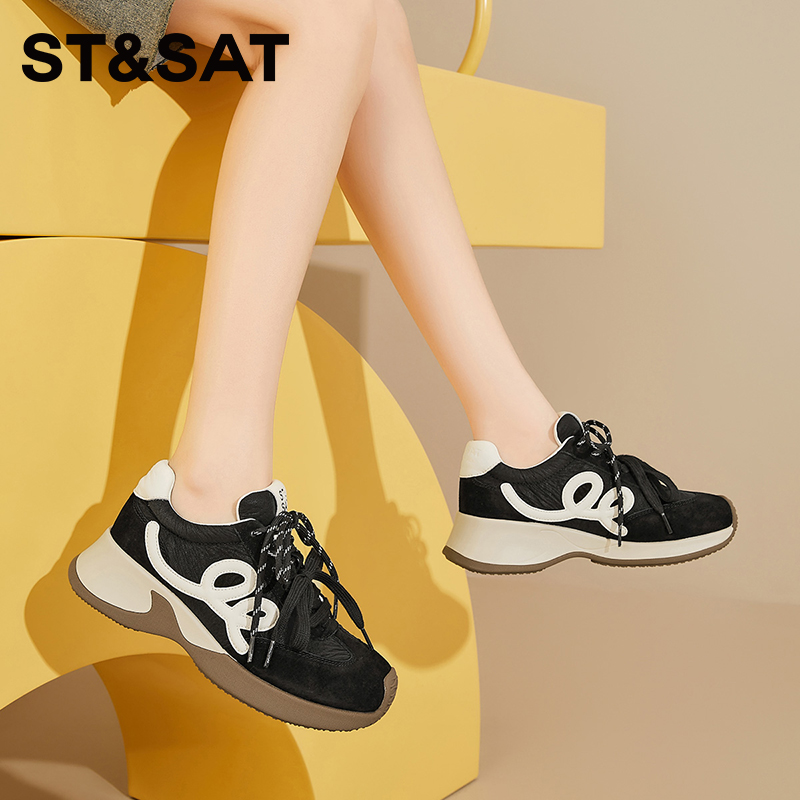 星期六2025新款厚底阿甘鞋