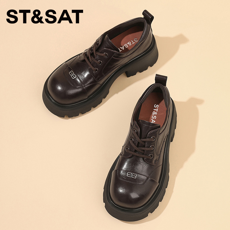 星期六厚底乐福鞋女2025新款