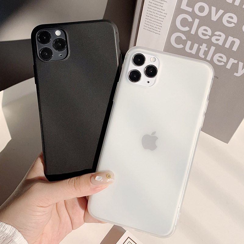 磨砂iphone17苹果手机壳13半透X/16软壳12适用11简约15proMax纯色