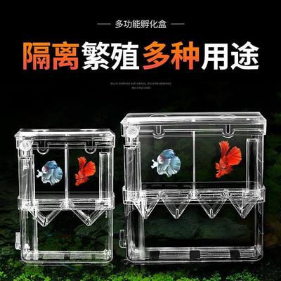 鱼缸隔离盒孔雀鱼繁殖盒神器孵化盒小鱼鱼苗亚克力悬浮式下崽母鱼