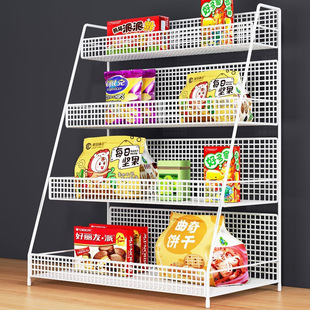 超市收银台前小货架零食置物架桌面上多层架柜台货架小食品展示架