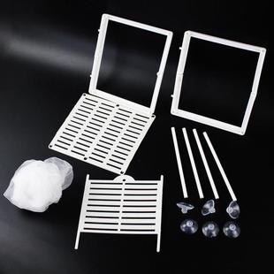 特价鱼缸隔离网隔离盒孔雀鱼繁殖盒斗鱼孵化器繁殖箱悬浮式分离网