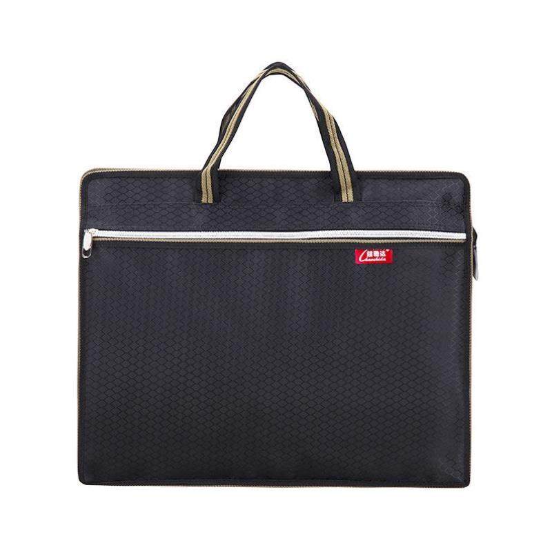 手提袋a4拉链袋男款帆布文件包办公文会议袋收纳文件票据定制印刷
