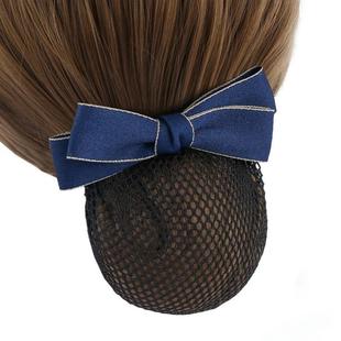 职业头花女护士发网空姐盘发带网兜发夹服务员工作珍珠2024年新款