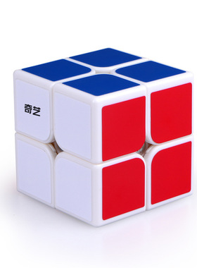 奇艺启迪W二阶魔方魔方格2阶入门魔方儿童益智玩具黑色