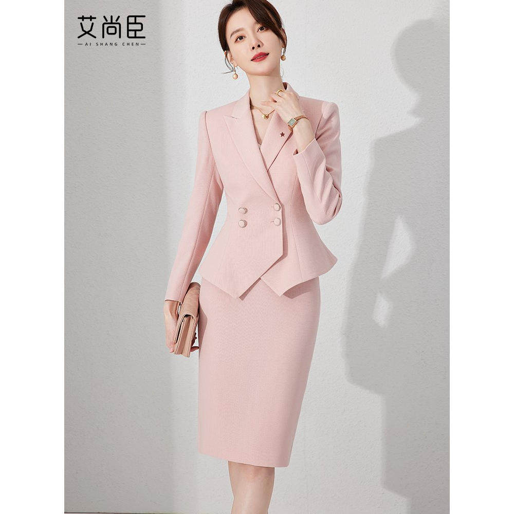职业套装女西装职业装主持工作服