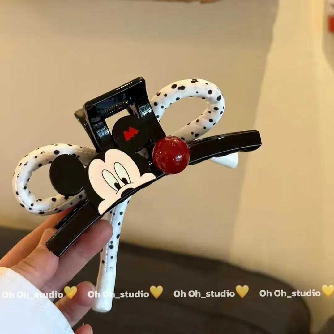 韩国新款波点抓夹卡通发抓