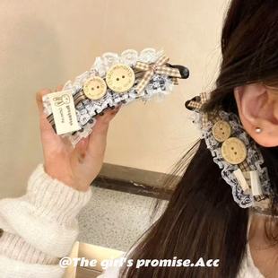 原创手工褶皱美拉德咖啡色秋冬少女感香蕉夹2025新款高马尾香蕉夹