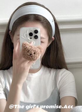 秒变高颅顶！灰蓝色尊嘟美鼠了~是夏天的味道！宽边3cm高颅顶发箍