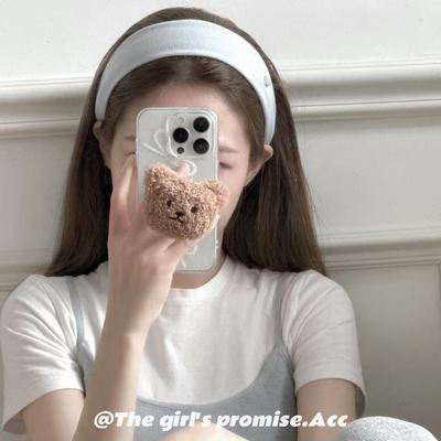 灰蓝色宽边3cm高颅顶发箍