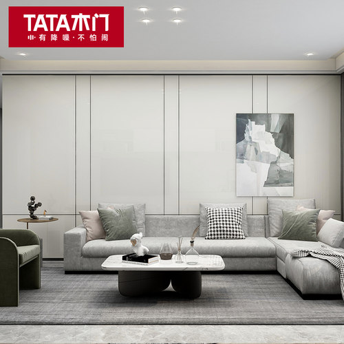 TATA木门储物背景墙护墙板
