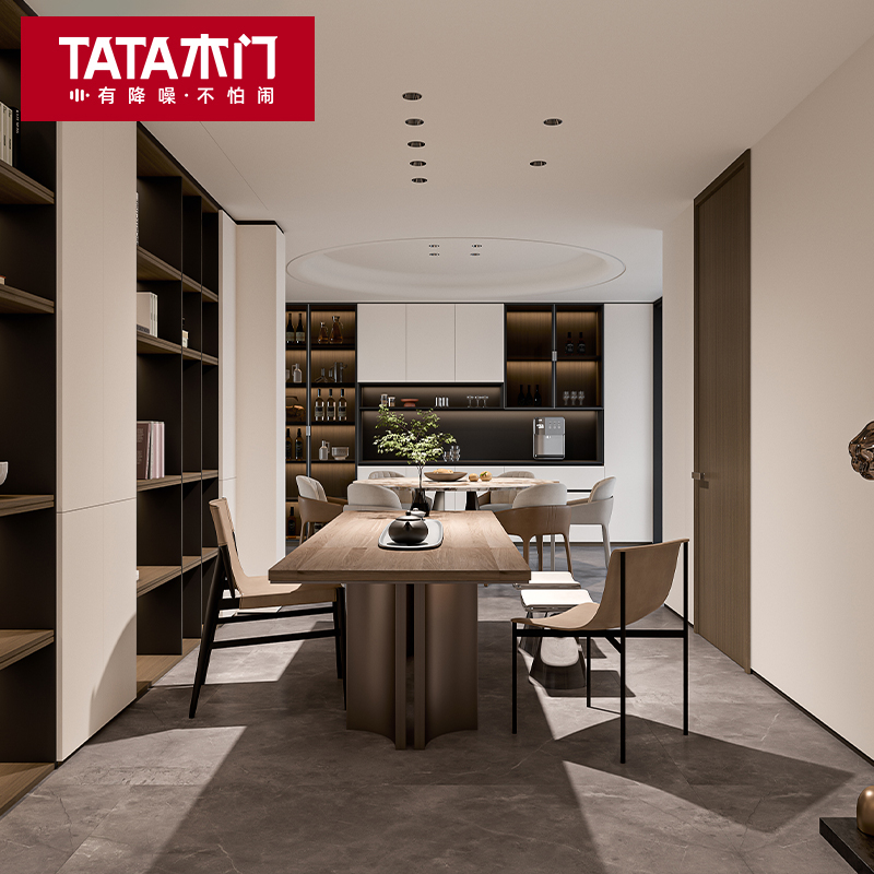 TATA木门全屋定制衣柜家用落地组合柜客厅书房改造整体衣帽间轻逸