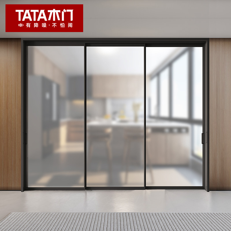 TATA木门室内门铝合金玻璃门厨房门卫生间阳台门隔断推拉门LB010