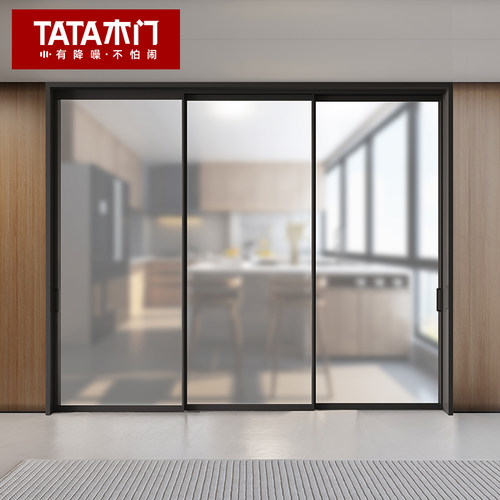 TATA木门室内门铝合金玻璃门厨房门卫生间阳台门隔断推拉门LB010