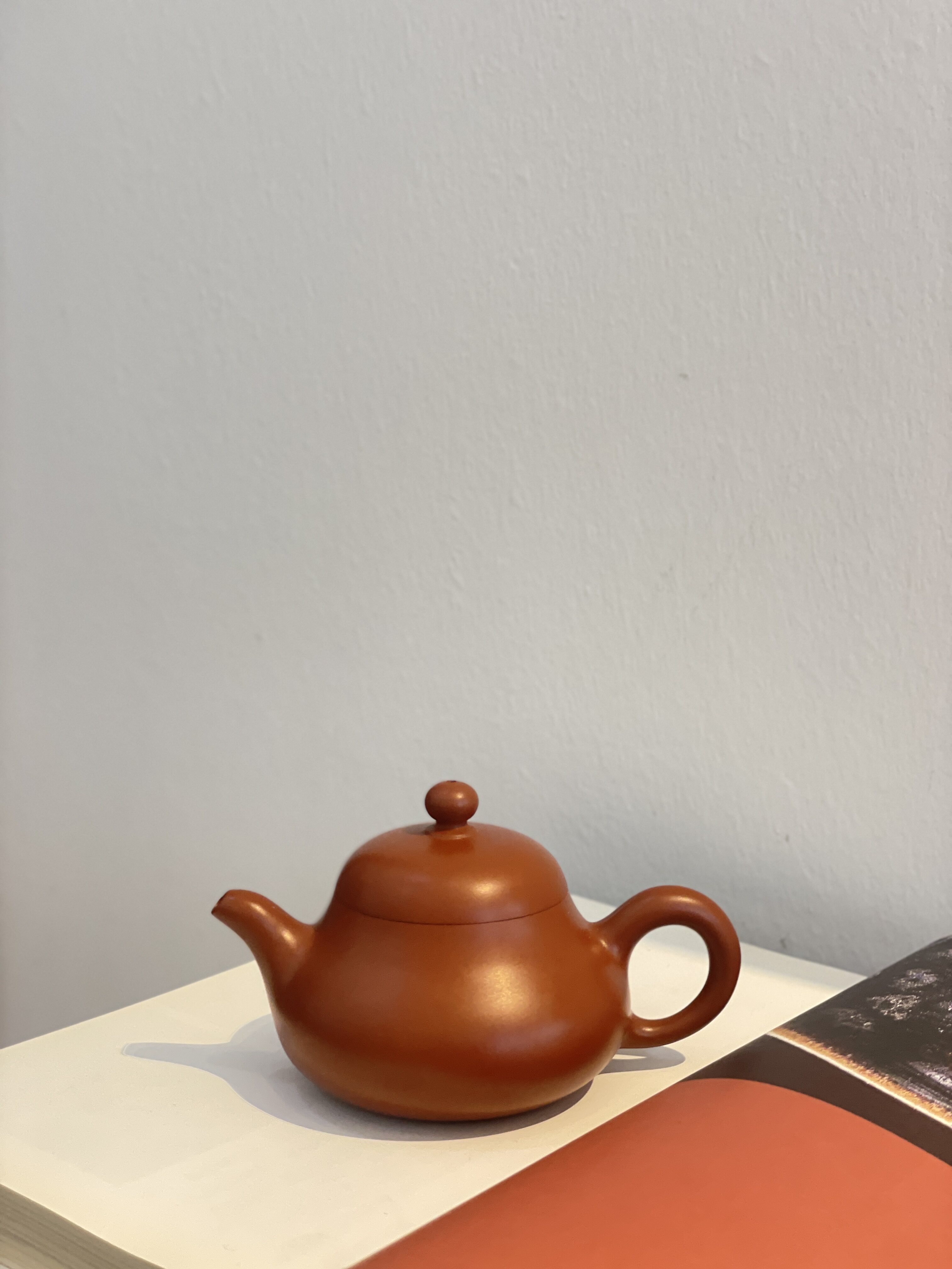 章燕明 章海元父子合作潘壶 潮州名家朱泥手拉壶 老安顺薄胎茶壶