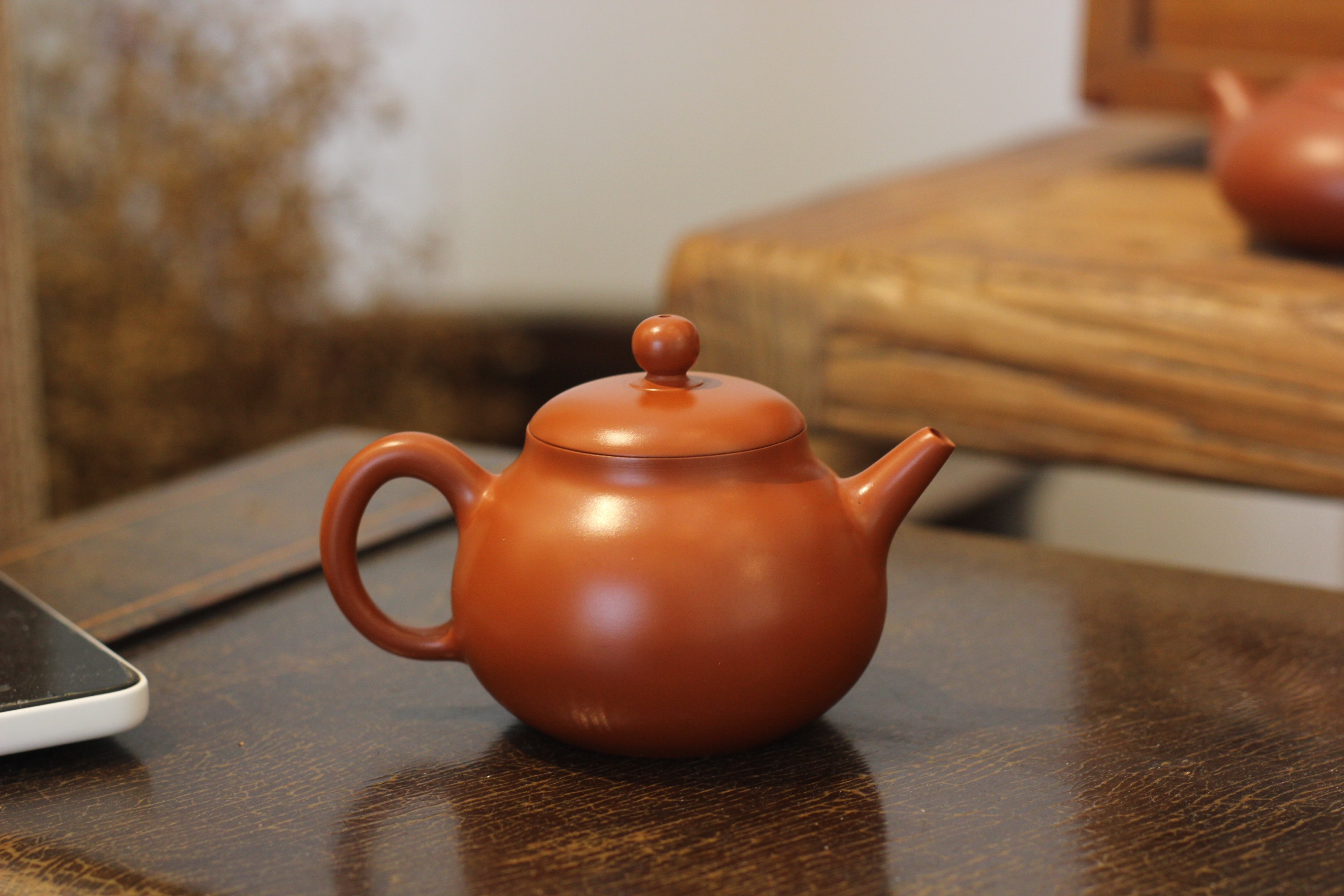 章燕明薄胎朱泥手拉壶 潮州名家精品工夫茶壶 百年老安顺传人作品