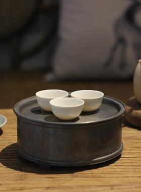 八九十年代蛋壳杯 潮州米色陶瓷杯 传统工夫茶小杯 单丛茶22cc