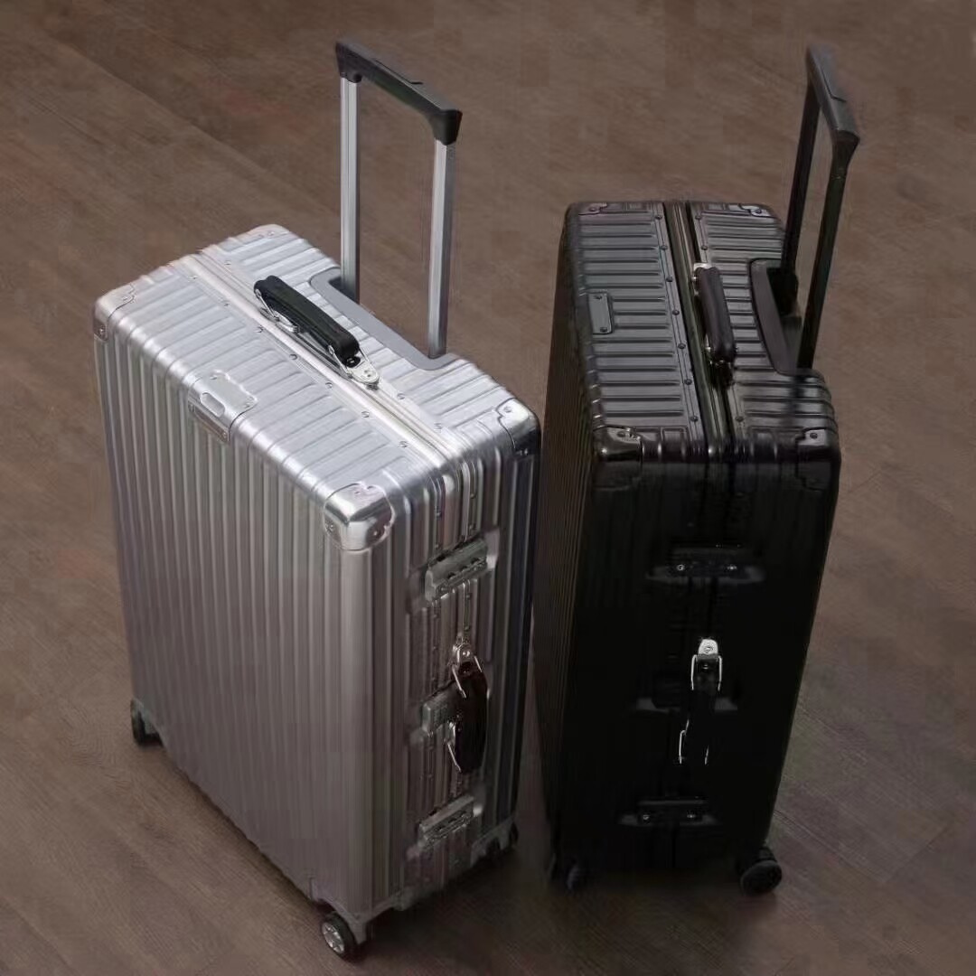 RIMOBAO玫瑰金拉杆箱铝框万向轮密码箱20 29寸登机箱旅行箱行李箱