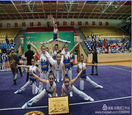 啦啦操舞蹈动感服装中小学生健美操比赛服大学生舞动青春健身操服
