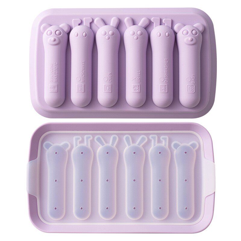百战天虫耐高温硅胶可蒸煮辅食儿童香肠模米糕模具Sausage Mould