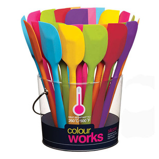 出口欧洲原单 一体式硅胶蛋糕刮刀 牛油奶油抹刀 铲刀 耐高温