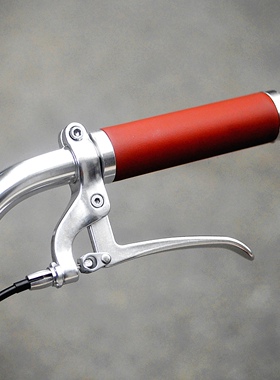 公路车d7d10小布折叠自行车死飞复古银色铝合金刹把刹车手柄闸把