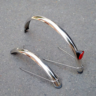 20寸大406行d7d10折叠车自行车加厚304不锈钢全包挡泥板泥除泥瓦