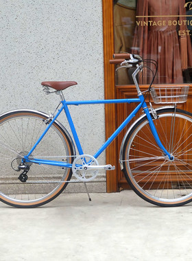 DayDayBike蓝色通勤代步单车