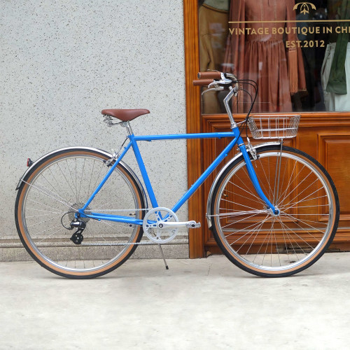 DayDayBike蓝色通勤代步单车