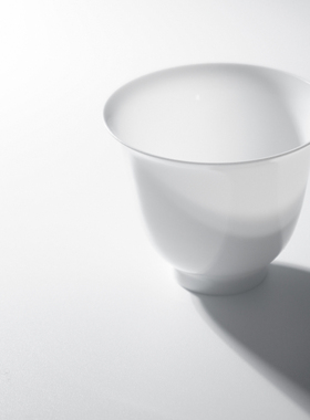 景德1004手工纯白薄胎杯中式茶杯脱胎瓷蛋壳瓷80ml25g精致品茗杯