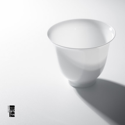 景德1004手工纯白薄胎杯中式茶杯脱胎瓷蛋壳瓷80ml25g精致品茗杯