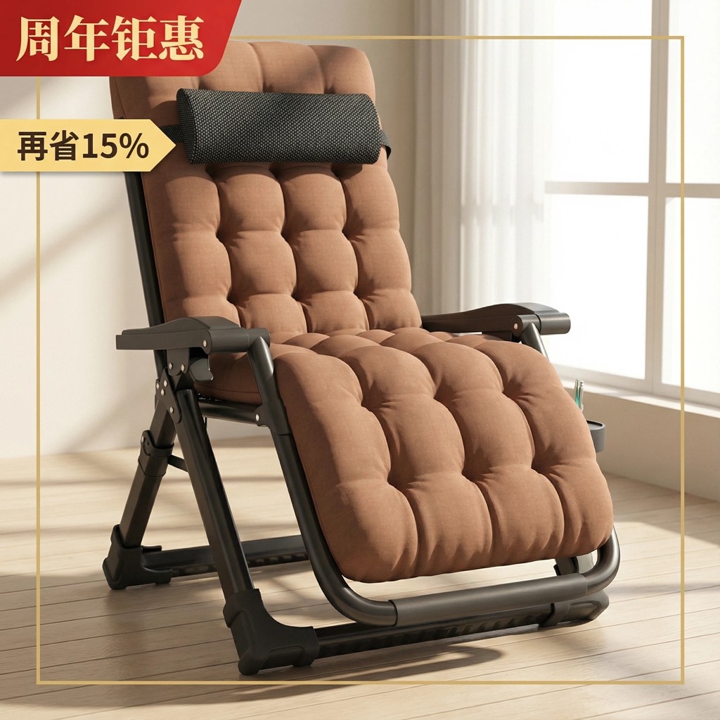 躺椅两用折叠午休老人靠背椅子午睡便携家用阳台休闲懒人舒适冬夏,住宅家具,折叠椅/躺椅,淘宝优惠券,粉丝福利购,淘宝优惠卷