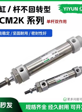SMC型活塞杆不锈钢气缸CM2KB20/CDM2KB20-175 200 225 250 300