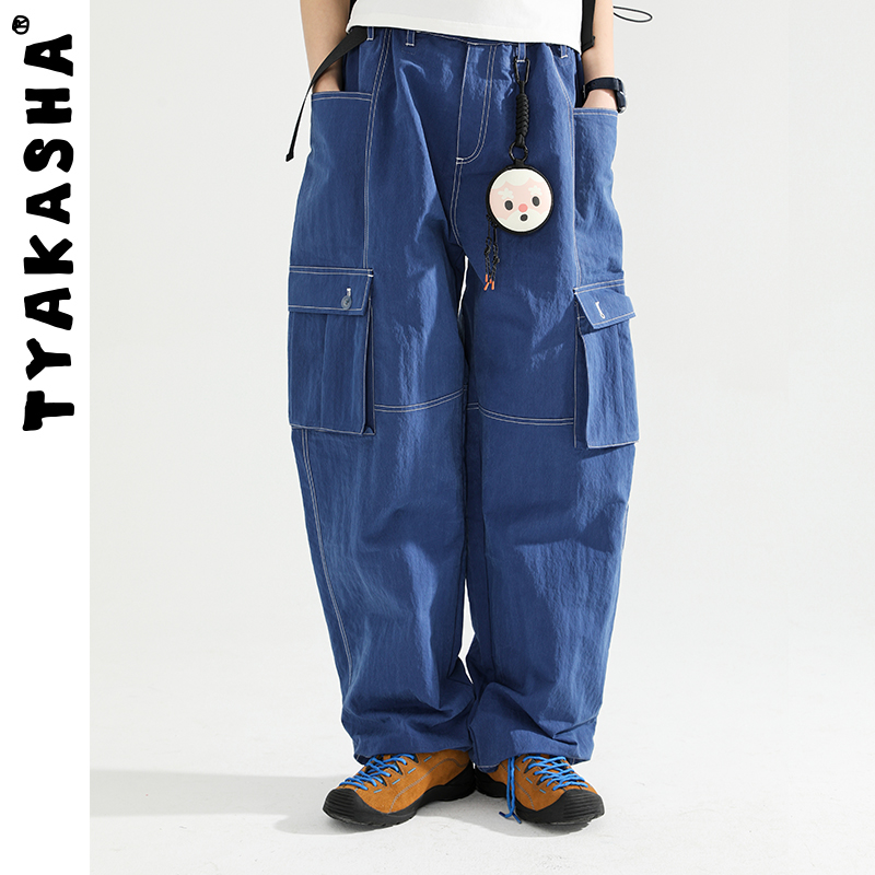 【早安系列】TYAKASHA塔卡沙裤子情侣休闲裤宽松工装裤长裤直筒裤