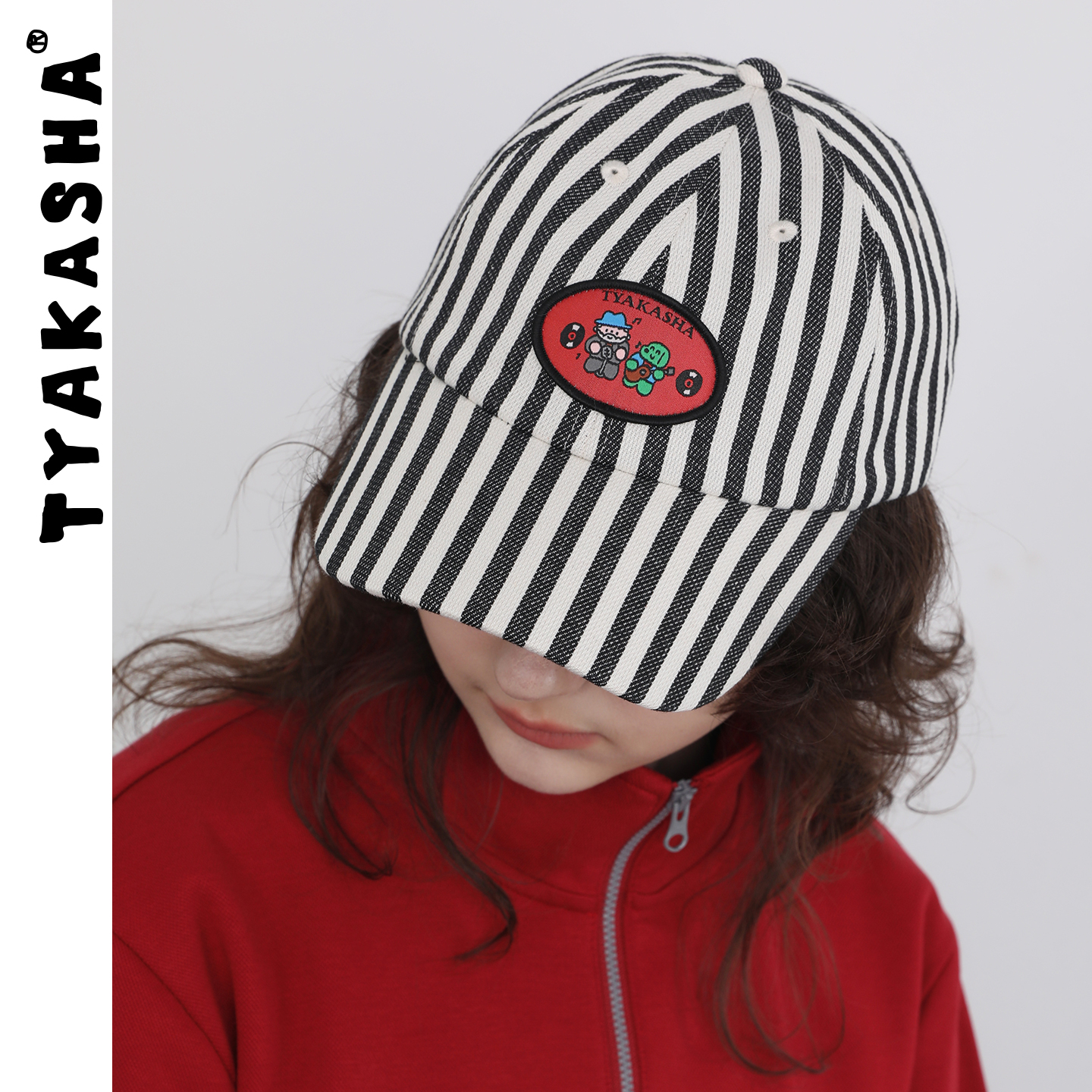 TYAKASHA塔卡沙帽子2025新款男女休闲百搭条纹棒球帽