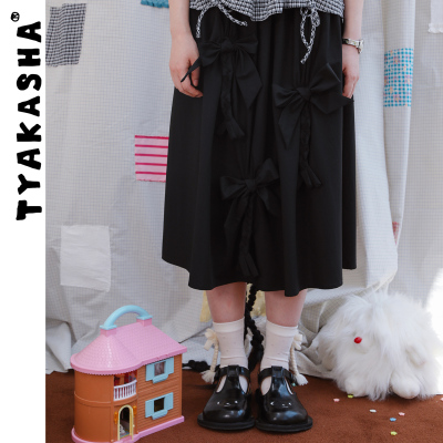 TYAKASHA塔卡沙裙子女2025新款休闲长裙小众设计半裙女