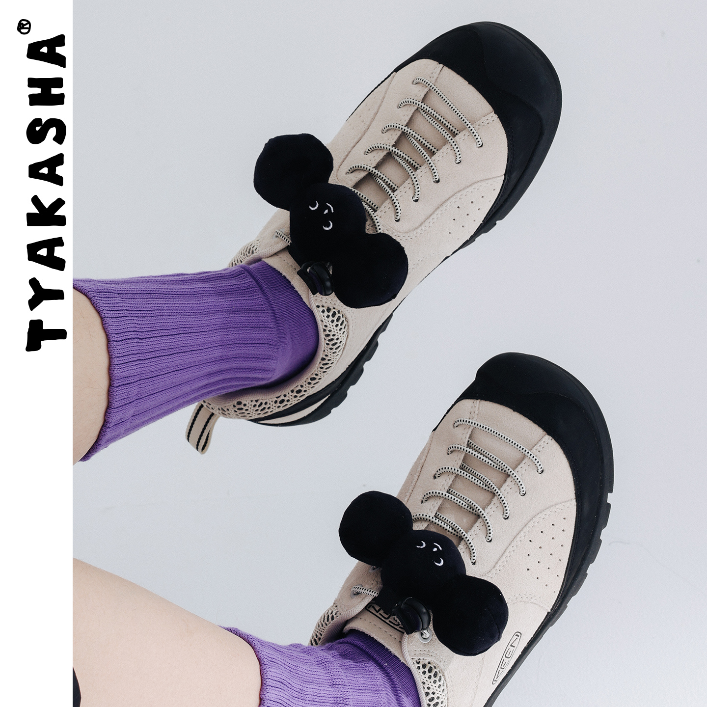 TYAKASHA塔卡沙鞋花oring玩偶造型鞋花休闲鞋系带鞋配饰鞋花