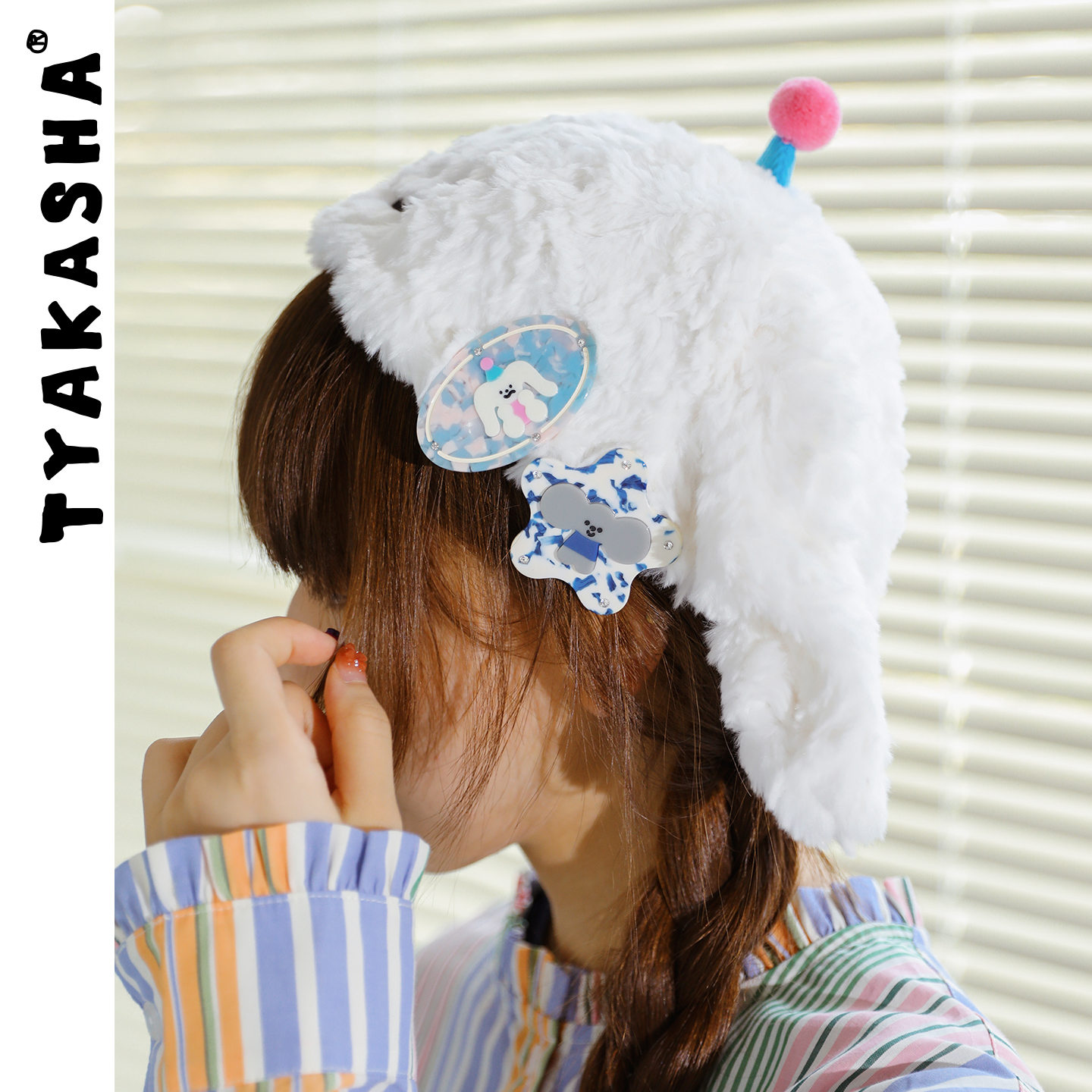 TYAKASHA塔卡沙发夹少女发卡发饰可爱女生发夹化妆发夹