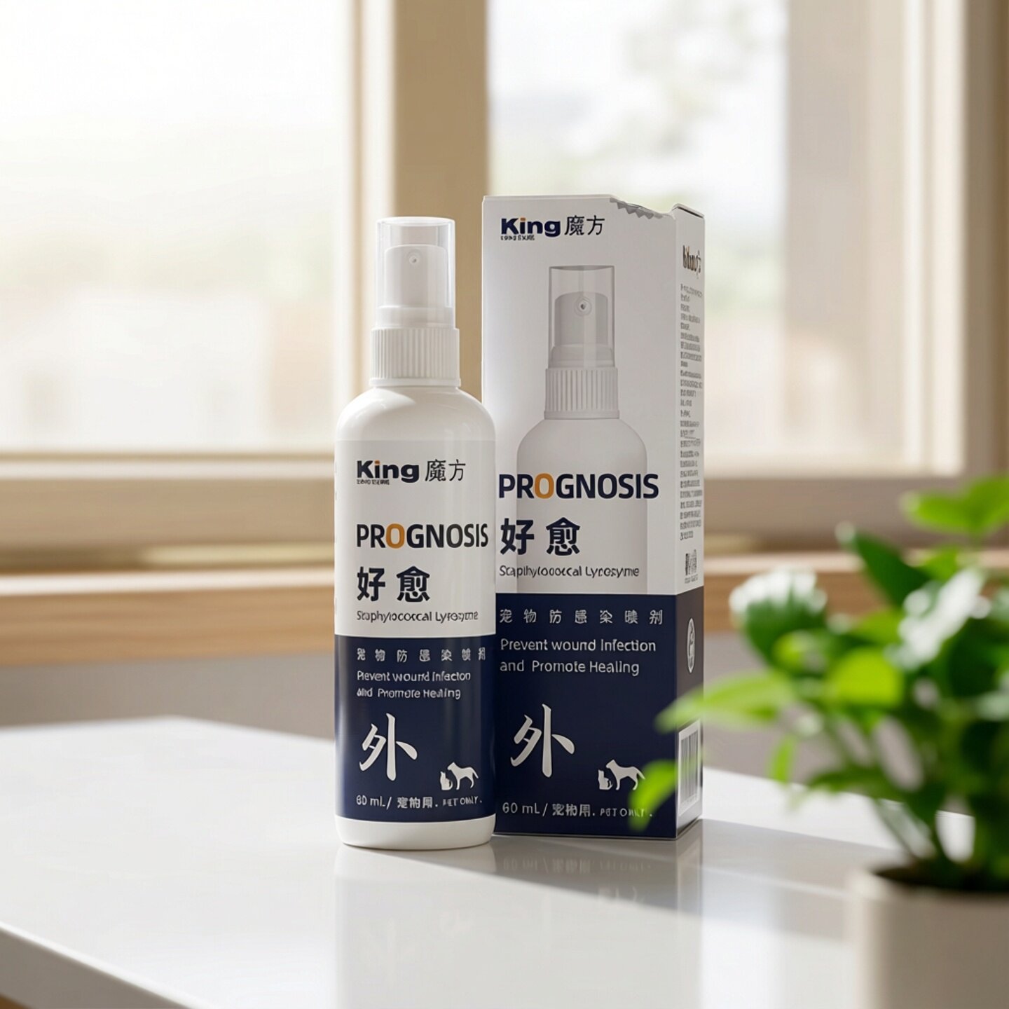king魔方好愈狗狗皮肤药膏外伤伤口愈合药脚趾间消宠物犬猫咪抓