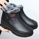 冬季老北京布鞋女棉鞋老年人加绒加厚保暖妈妈鞋老人舒适奶奶棉靴