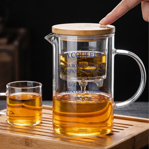 飘逸杯茶水分离泡茶壶高硼硅玻璃