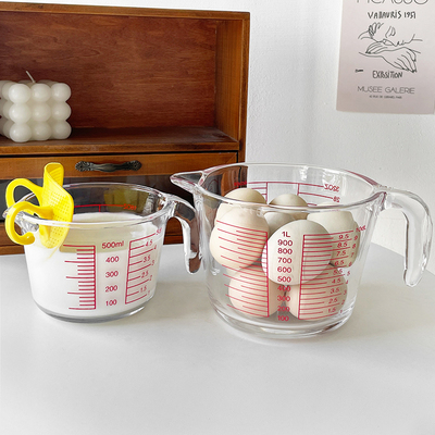 玻璃过滤量杯可微波加热打蛋碗