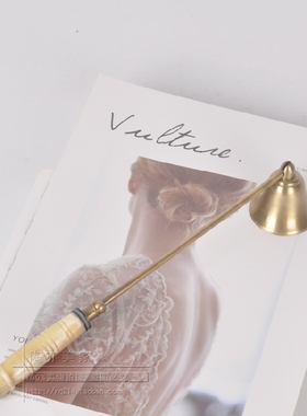 欧式风黄铜拍摄道具西餐厅灭烛罩