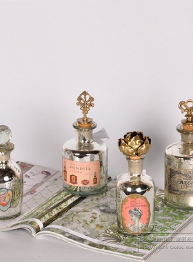 欧式风田园香水瓶梳妆台创意摆件