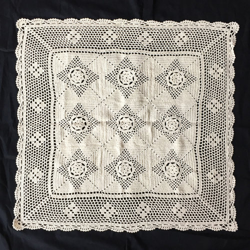 纯手工钩针钩织热卖花盖巾田园